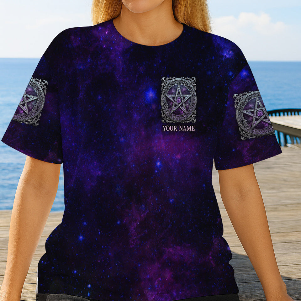 Witch Symbol - Personalized Witch All Over Shirt