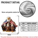 Strong Papa/Grandma Bald Eagle - Personalized Father Premium Faux Fur Pillow