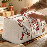 Born to Play Ball - Personalized Baseball Quilted Duffle Bag