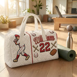 Born to Play Ball - Personalized Baseball Quilted Duffle Bag