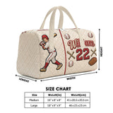 Born to Play Ball - Personalized Baseball Quilted Duffle Bag