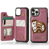 Puppy/ Kitty Makes Heart Hands - Personalized Dog Wallet Phone Case