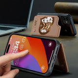 Puppy/ Kitty Makes Heart Hands - Personalized Dog Wallet Phone Case