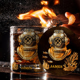 Scuba Diving Lovers Gift - Personalized Scuba Diving Whiskey Glass