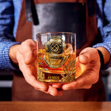 Scuba Diving Lovers Gift - Personalized Scuba Diving Whiskey Glass