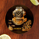Scuba Diving Lovers Gift - Personalized Scuba Diving Whiskey Glass