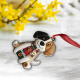 Dog Breeds Christmas Quilt - Personalized Dog Ornament