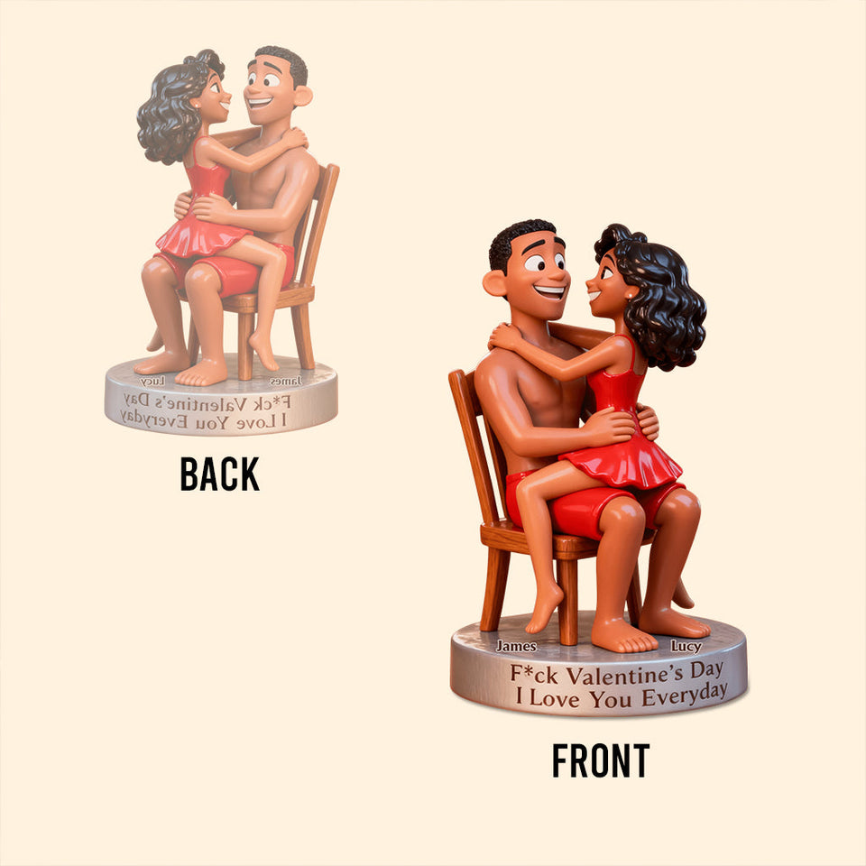 Any Photo Funny Gift For Couple - Personalized Couple Custom Shaped Acrylic Plaque