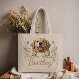 Peeking Pet - Personalized Dog Quilted Tote Bag