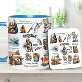 Love Fishing - Personalized Fishing Accent Mug