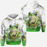 Just A Girl Who Loves Frogs - Personalized Frog Hoodie and Leggings