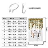 Cute Cats And Sunflowers - Personalized Cat Blackout Window Curtain/ Drapes Set