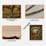 Love Horse - Personalized Horse Custom Shaped Wood Sign