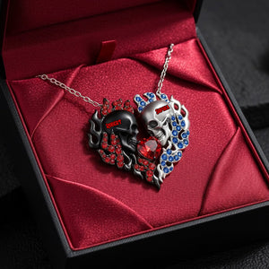 You & Me We Got This - Personalized Skull Custom Shaped Pendant Necklace