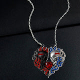 You & Me We Got This - Personalized Skull Custom Shaped Pendant Necklace