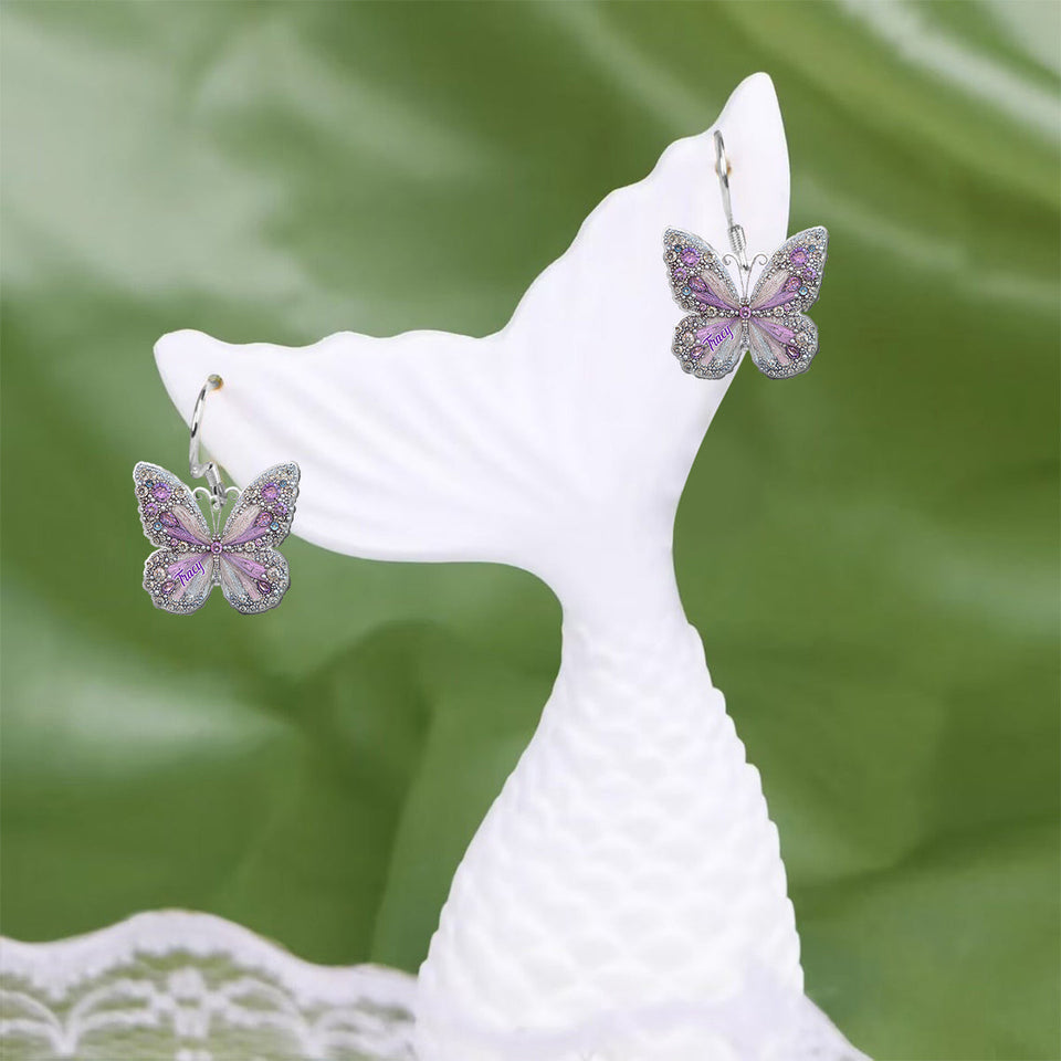 Beautiful Butterfly - Personalized Butterfly Earrings