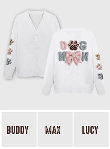 Dog Mom - Personalized Dog Cardigan Sweater