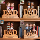 You Are The World - Personalized Father Custom Shaped Wood Plaque