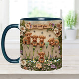 Cute Highland Cow Mama - Personalized Mother Accent Mug