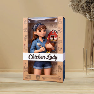 Chicken Lady - Personalized Chicken Custom Shaped Acrylic Plaque
