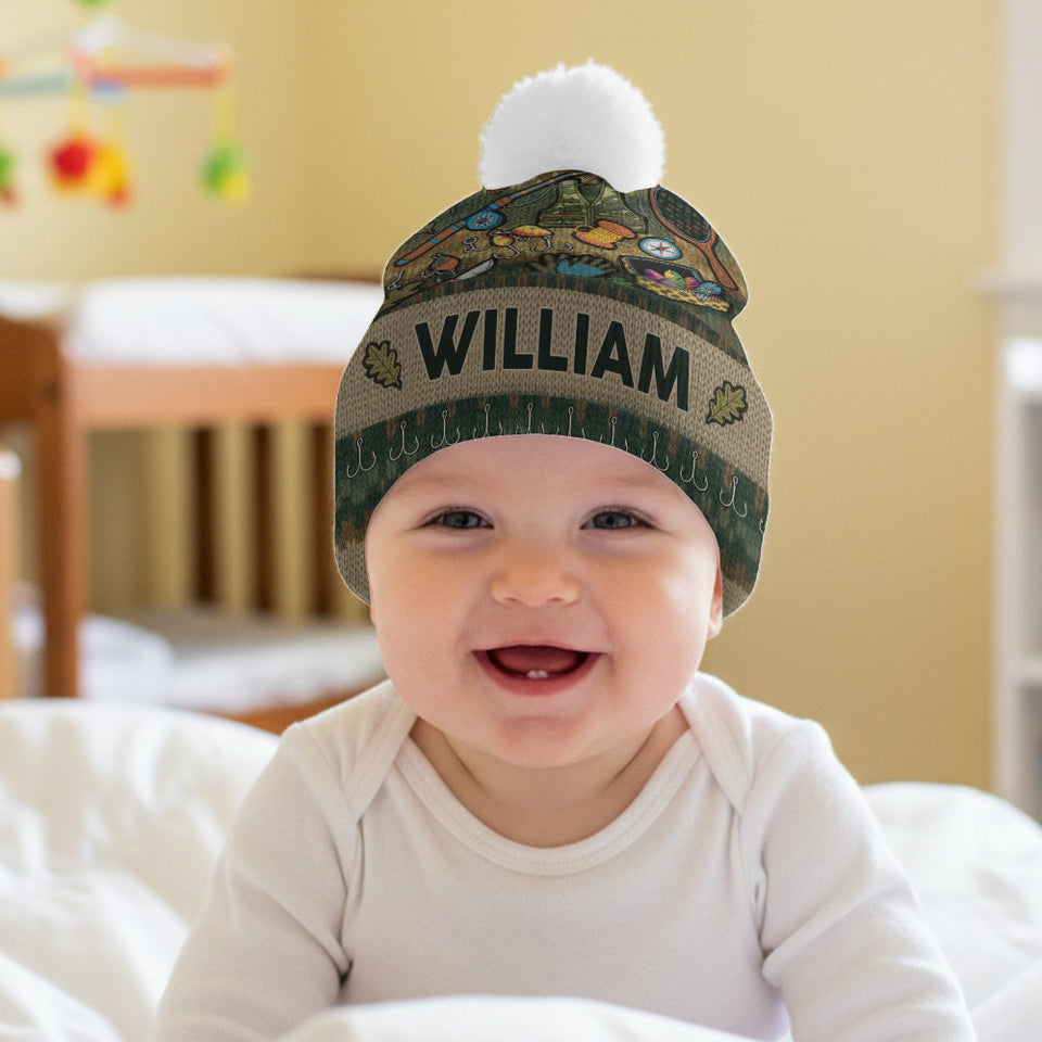 Love Fishing - Personalized Fishing Beanie Hat