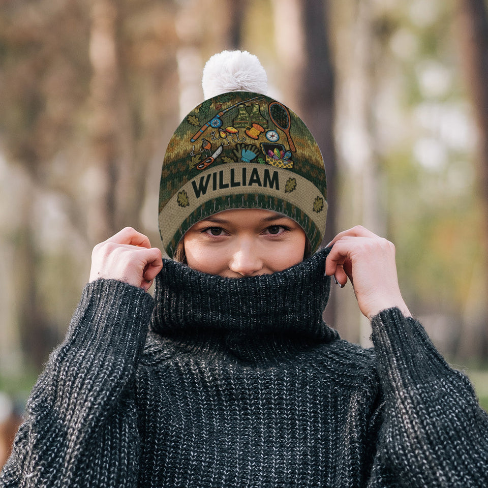 Love Fishing - Personalized Fishing Beanie Hat