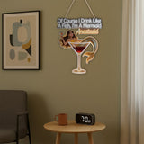 Tipsy Mermaid - Personalized Cocktail LED Light Acrylic Sign