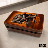 Whiskey & Cigar Gorilla - Personalized Whisky Travel Cigar Humidor Case