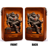 Whiskey & Cigar Gorilla - Personalized Whisky Travel Cigar Humidor Case