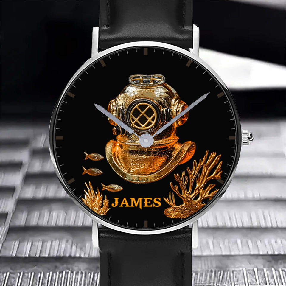 Love Scuba Diving - Personalized Scuba Diving Hand Watch