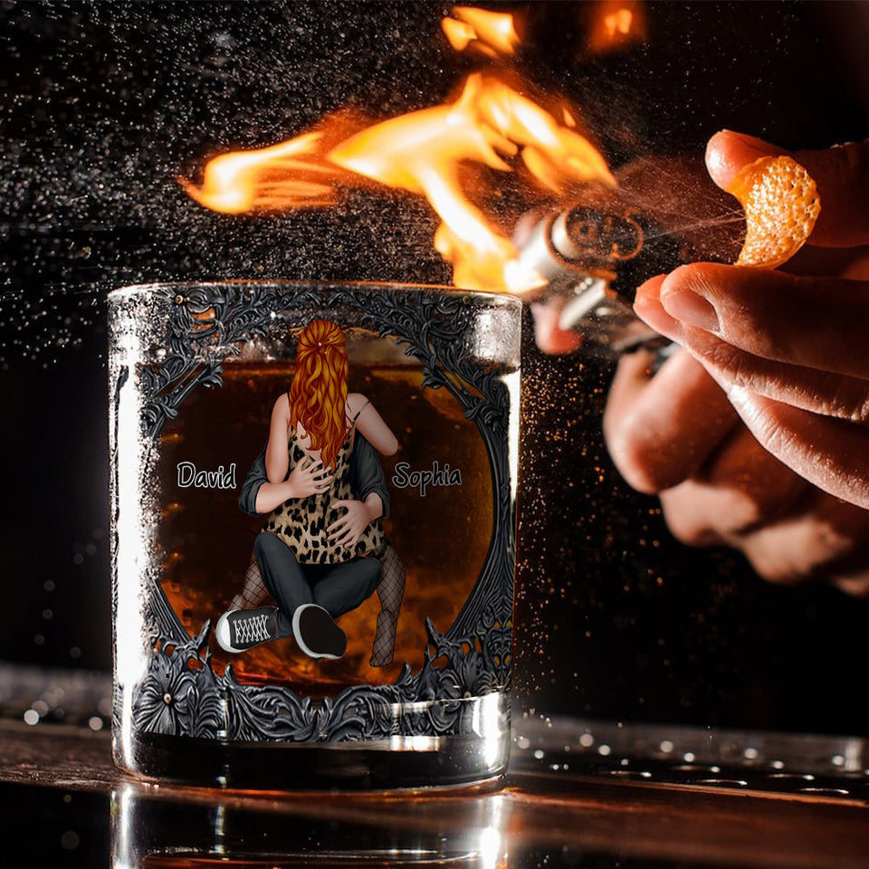I Promise To Always Be By Your Side - Personalized Couple Whiskey Glass