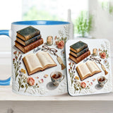 Just A Girl Who Loves Books - Personalized Book Accent Mug & Coaster