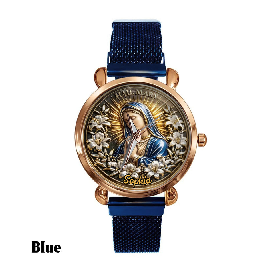Hail Mary - Personalized Christian Women Hand Watch