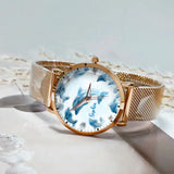 Glassy Dolphin - Personalized Dolphin Women Hand Watch