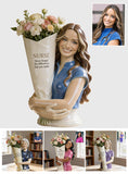 Custom Any Photo - Personalized Nurse Acrylic Pot