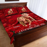 Funny Gift For Couple - Personalized Couple Quilt Set