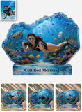 Love Surfing, Sea Lover Gift - Personalized Scuba Diving Custom Shaped Acrylic Plaque