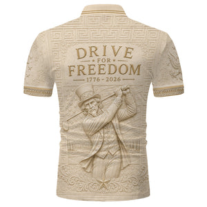 Drive For Freedom - Personalized Golf Polo Shirt