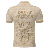 Drive For Freedom - Personalized Golf Polo Shirt