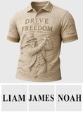 Drive For Freedom - Personalized Golf Polo Shirt