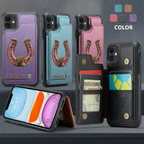 Horseshoe - Personalized Horse Wallet Phone Case