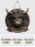 Welcome Home - Personalized Custom Shaped Wood Sign