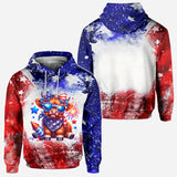 July 4th Highland Cow - Personalized Highland Cow All Over Shirt