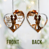 Couple Cowboy And Cowgirl God Blessed - Personalized Cowgirl Transparent Car Ornament