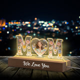 Custom Any Photo, Best Gift For Mom - Personalized Mother Shaped Led Night Light
