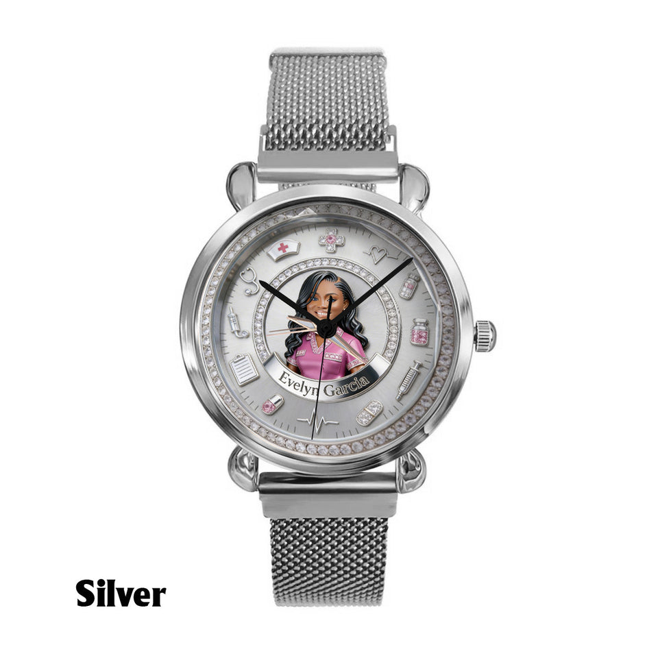 Custom Any Photo - Personalized Nurse Women Hand Watch