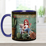 Crazy Plant Lady - Personalized Gardening Accent Mug