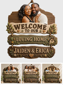 Welcome To Our Home - Personalized Family Pallet Wood Sign