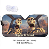 Funny Car - Personalized Skull Car Sunshade