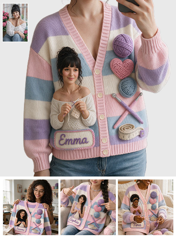 Love Crocheting - Personalized Crocheting Cardigan Sweater